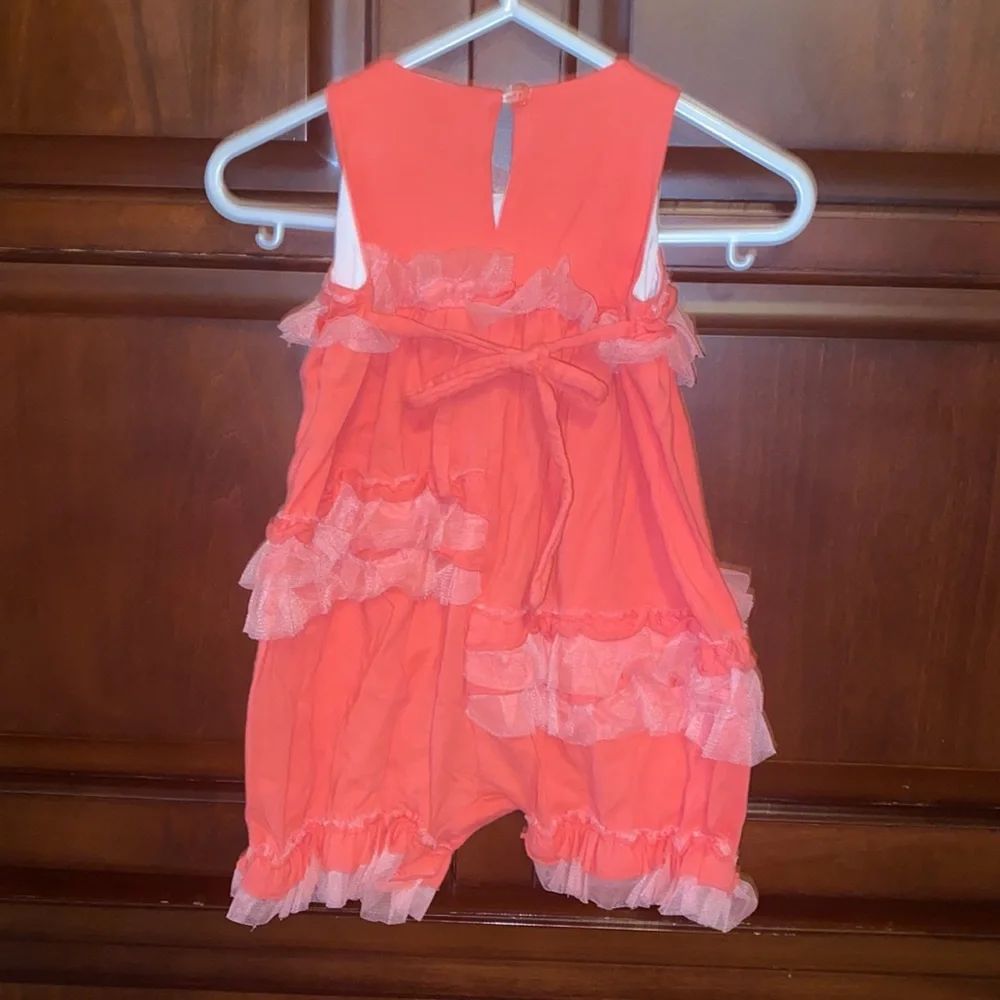 Girls Ruffle Romper - Picture 2 of 7